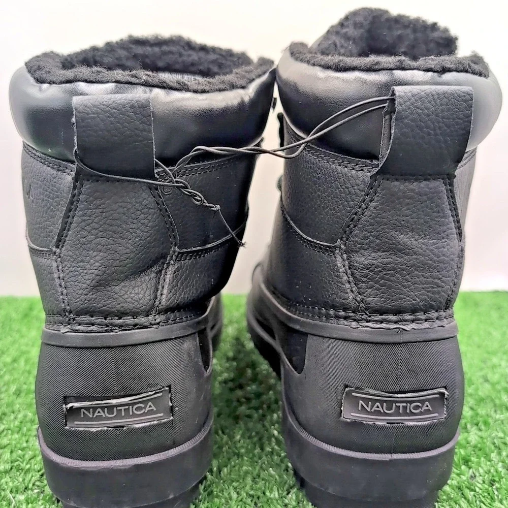 3M Nautica Bedford Winter Boots Men's 12 Black Waterproof Shell Insulated Shoes